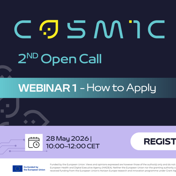 COSMIC webinar 2nd Open Call